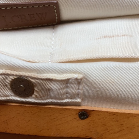 J Crew plaid and wood hand bag - Picture 5 of 10